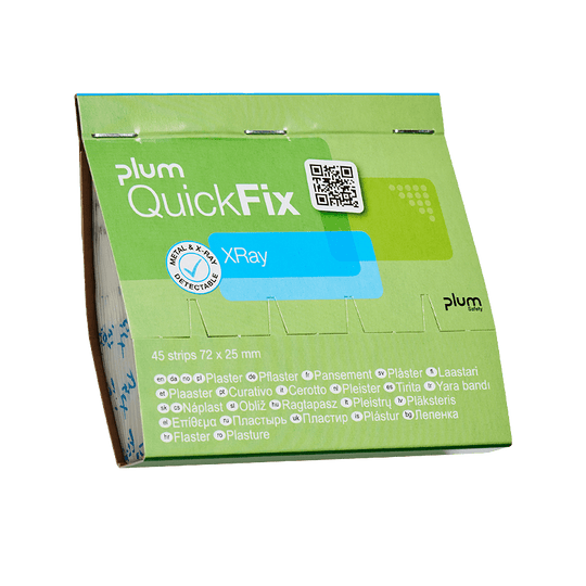 Rezervă cu plasturi detectabili cu raze X PLUM QUICKFIX — stenso.ro Rezervă cu plasturi detectabili cu raze X PLUM QUICKFIX