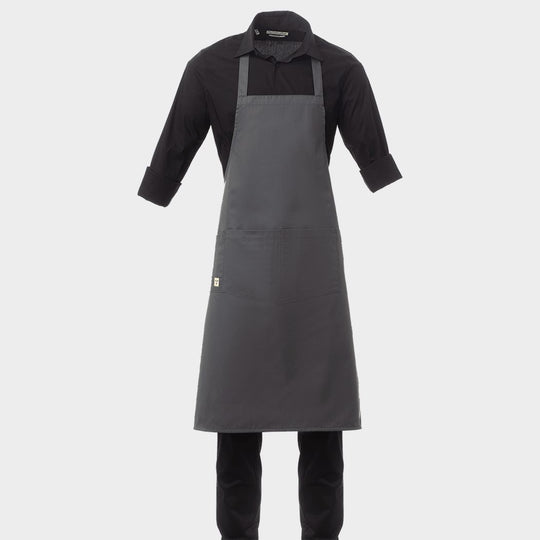 Șorț cu pieptar PAYPER BOUTIQUE GREY - 1 — stenso.ro Șorț cu pieptar PAYPER BOUTIQUE GREY - 1