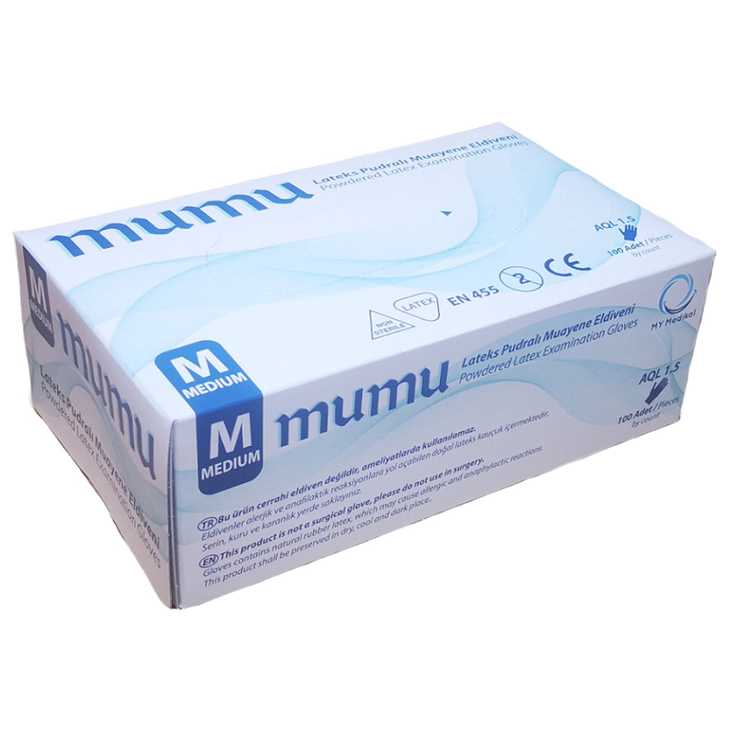MUMU LATEX Disposable latex gloves — stenso.ro MUMU LATEX Disposable latex gloves