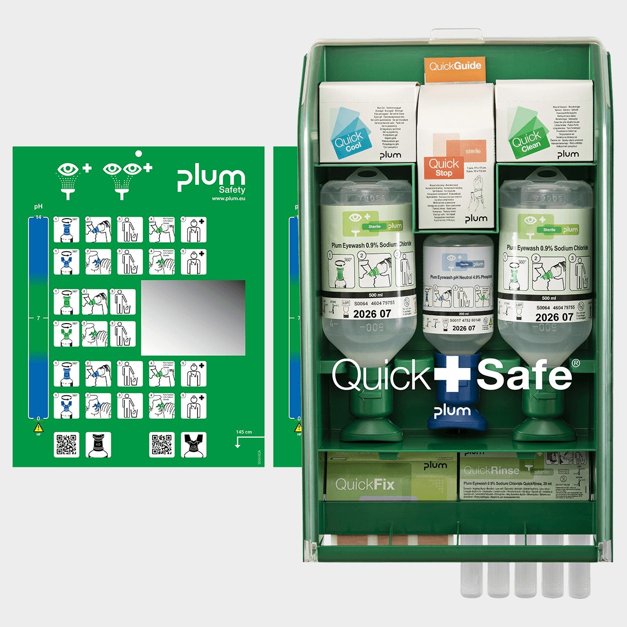 Stație de prim ajutor PLUM QUICKSAFE COMPLETE BOX - 3 — stenso.ro Stație de prim ajutor PLUM QUICKSAFE COMPLETE BOX - 3