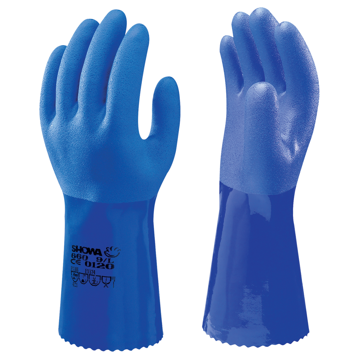 Mănuși - 30 cm SHOWA 660 PVC — stenso.ro Mănuși - 30 cm SHOWA 660 PVC