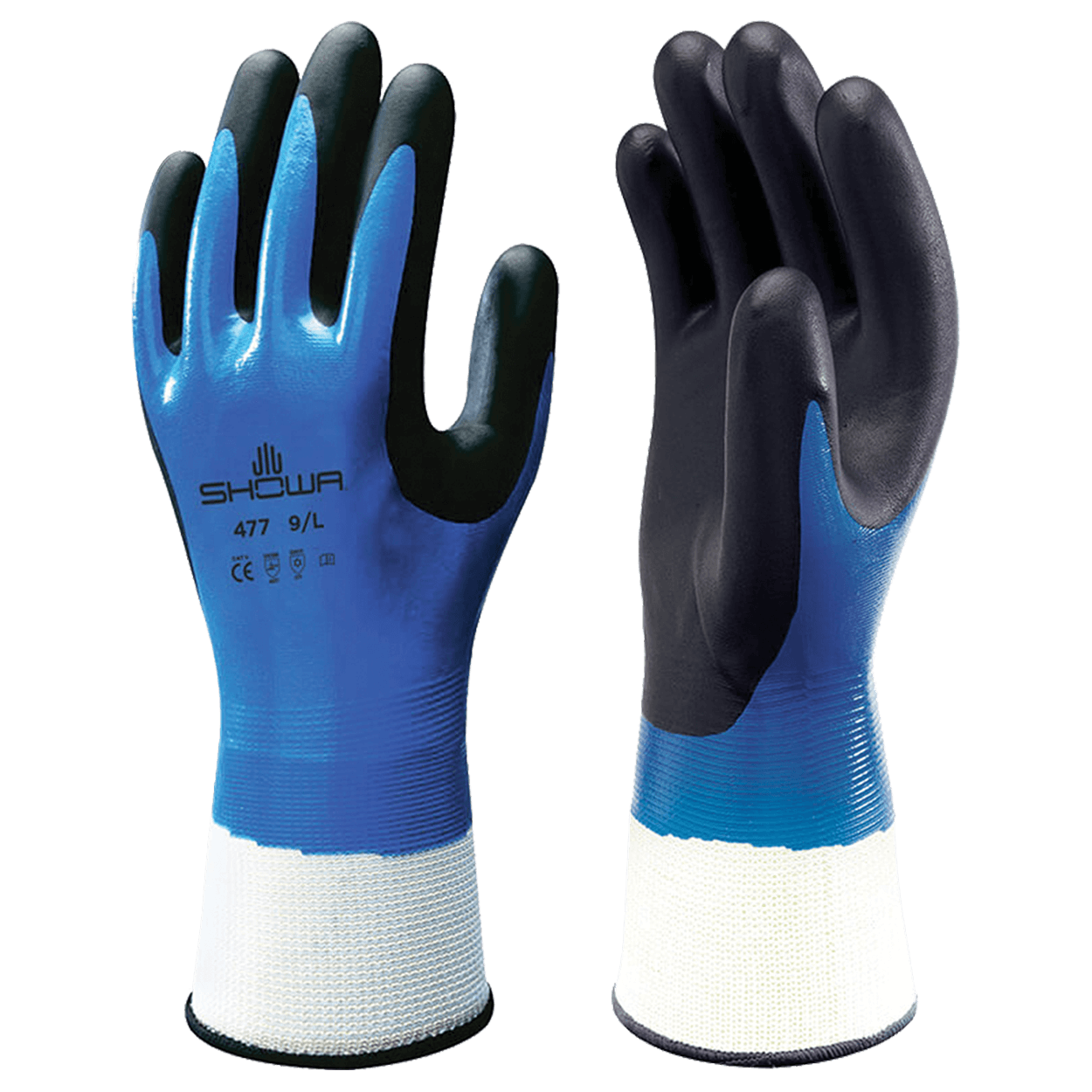 Heat resistant gloves nitrile dipped SHOWA 477 — stenso.ro Heat resistant gloves nitrile dipped SHOWA 477