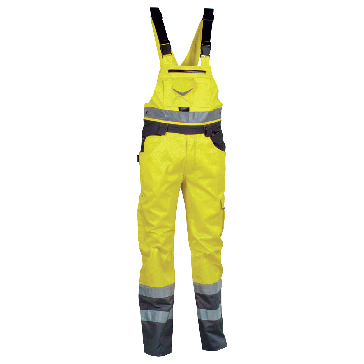 High visibility bib pants BRIGHT — stenso.ro High visibility bib pants BRIGHT