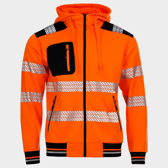 Ανακλαστική ζακέτα με κουκούλα PRISMA HV 2.0 ORANGE - 1 — stenso.ro Ανακλαστική ζακέτα με κουκούλα PRISMA HV 2.0 ORANGE - 1