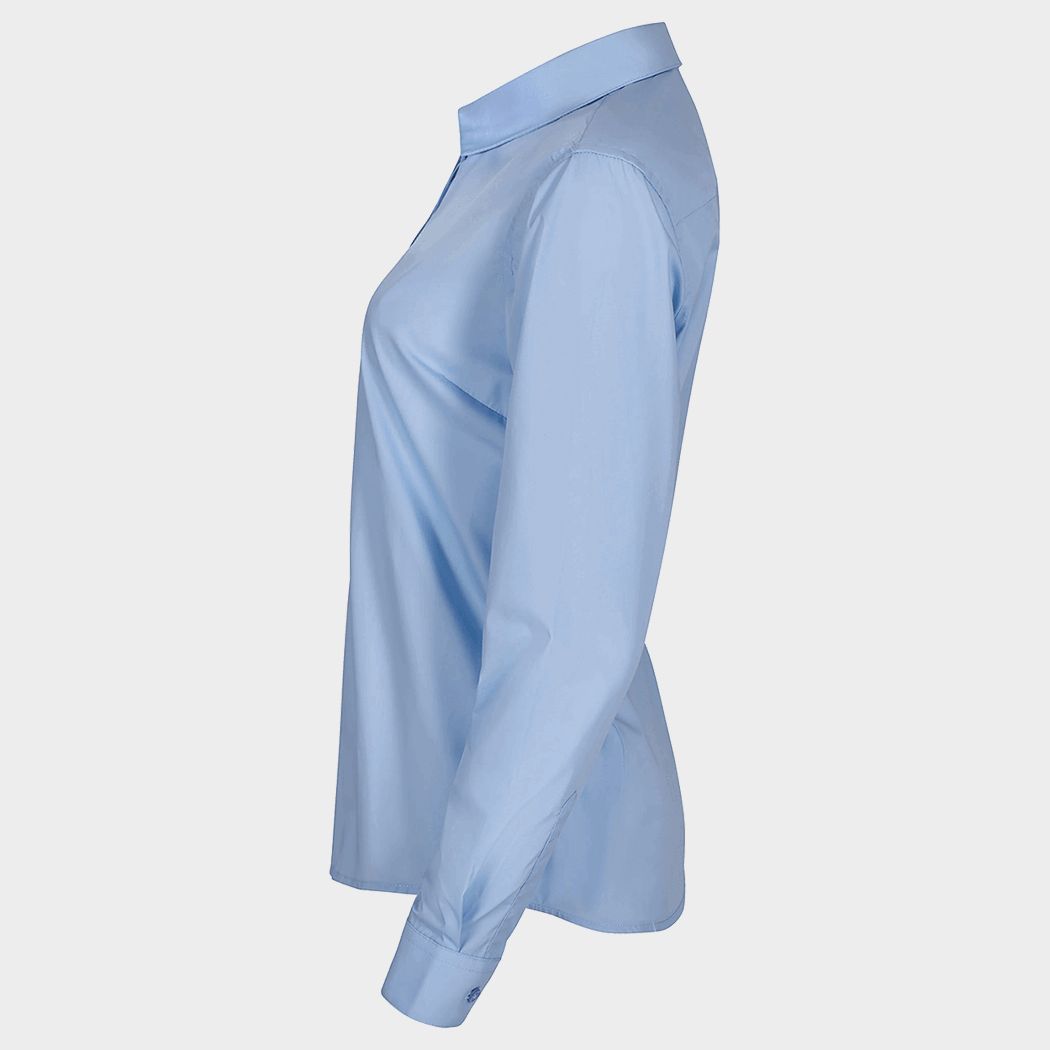 Cămașă cu mânecă lungă de damă VELILLA LIGHT BLUE - 3 — stenso.ro Cămașă cu mânecă lungă de damă VELILLA LIGHT BLUE - 3