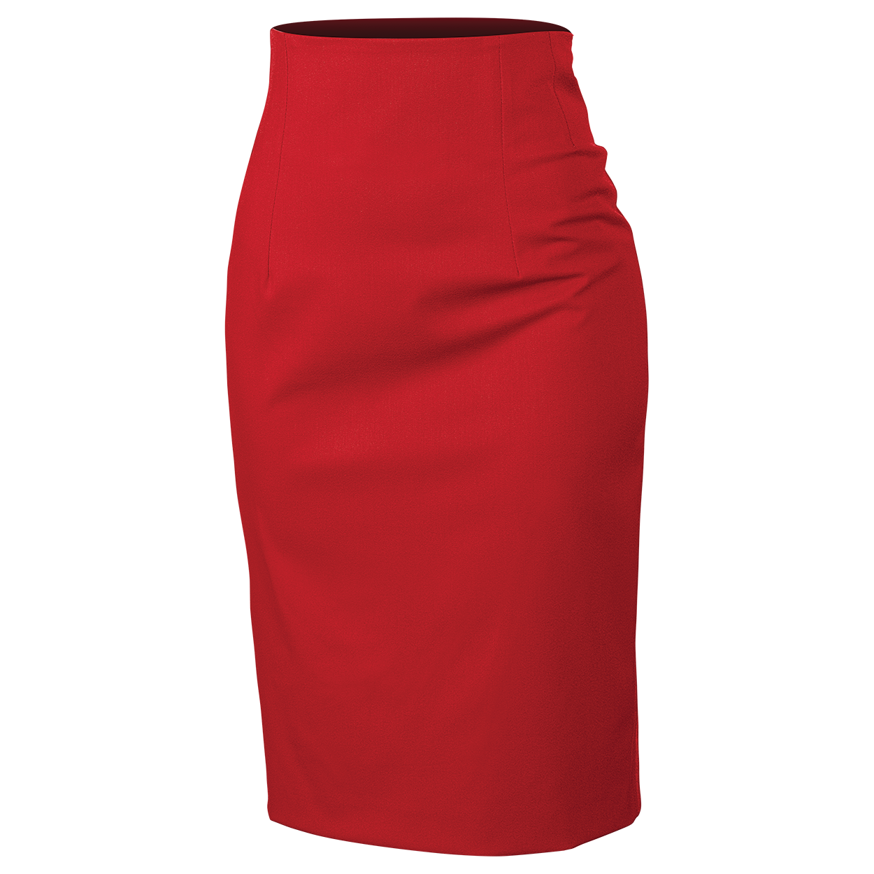 Lady's high waist skirt TEA RED — stenso.ro Lady's high waist skirt TEA RED