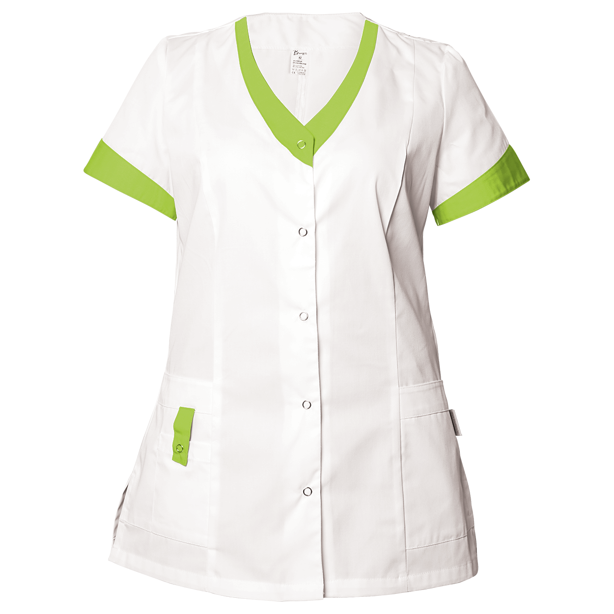 Tunică medicală pentru femei ALEGRA ALB/VERDE DESCHIS — stenso.ro Tunică medicală pentru femei ALEGRA ALB/VERDE DESCHIS