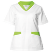 Tunică medicală pentru femei FABIANA ALB/VERDE DESCHIS — stenso.ro Tunică medicală pentru femei FABIANA ALB/VERDE DESCHIS