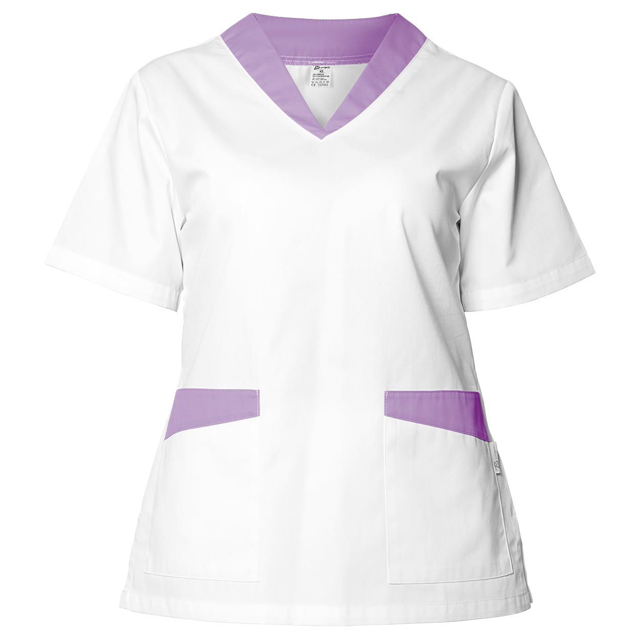 Дамска медицинска туника FABIANA WHITE/PURPLE — stenso.ro Дамска медицинска туника FABIANA WHITE/PURPLE