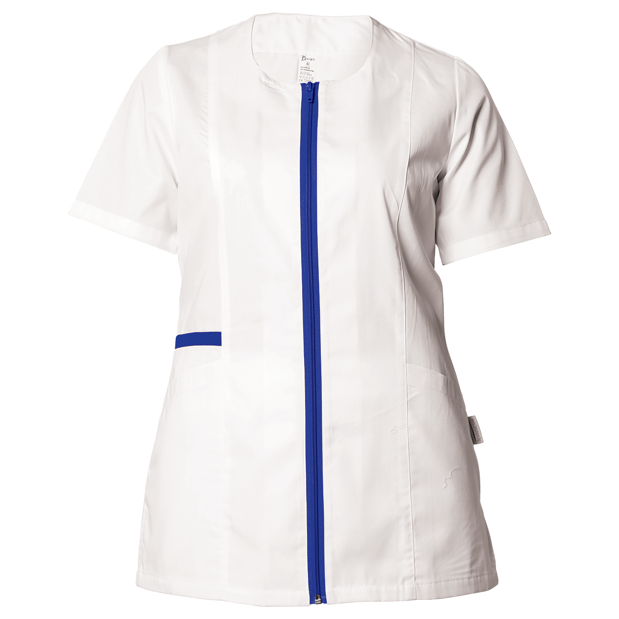 Tunică medicală pentru femei ZAIRA ALB/ALBASTRU — stenso.ro Tunică medicală pentru femei ZAIRA ALB/ALBASTRU
