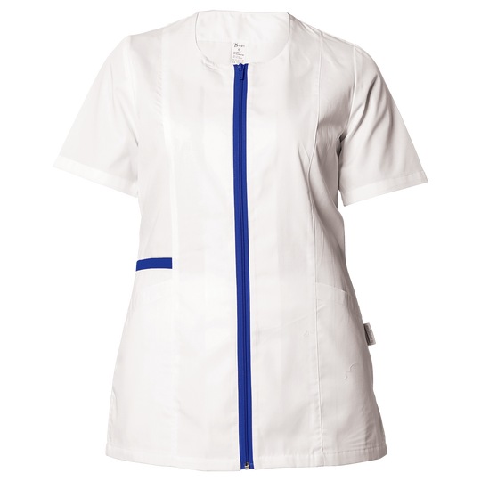 Tunică medicală pentru femei ZAIRA ALB/ALBASTRU — stenso.ro Tunică medicală pentru femei ZAIRA ALB/ALBASTRU