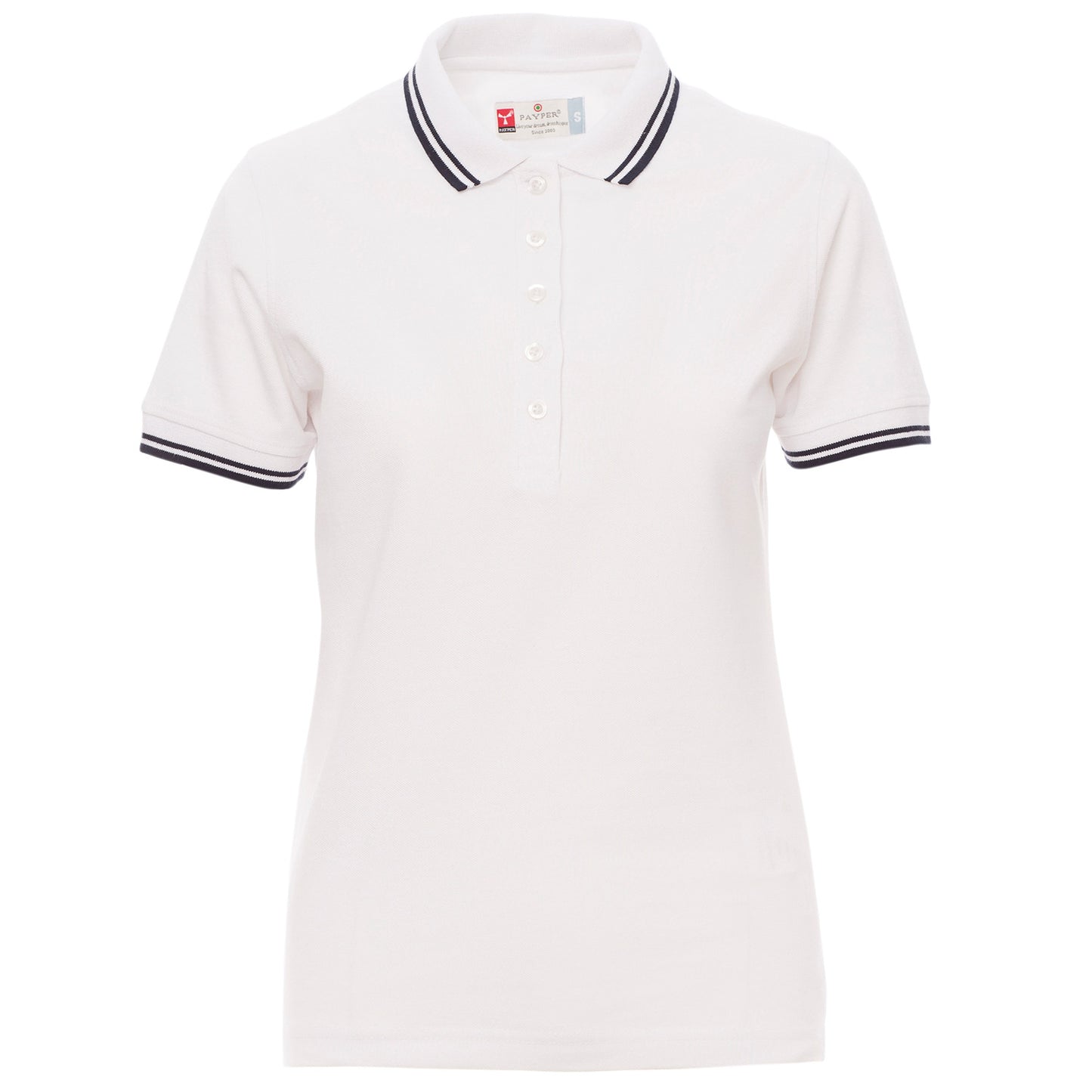 Дамска тениска с яка PAYPER SKIPPER WHITE — stenso.ro Дамска тениска с яка PAYPER SKIPPER WHITE