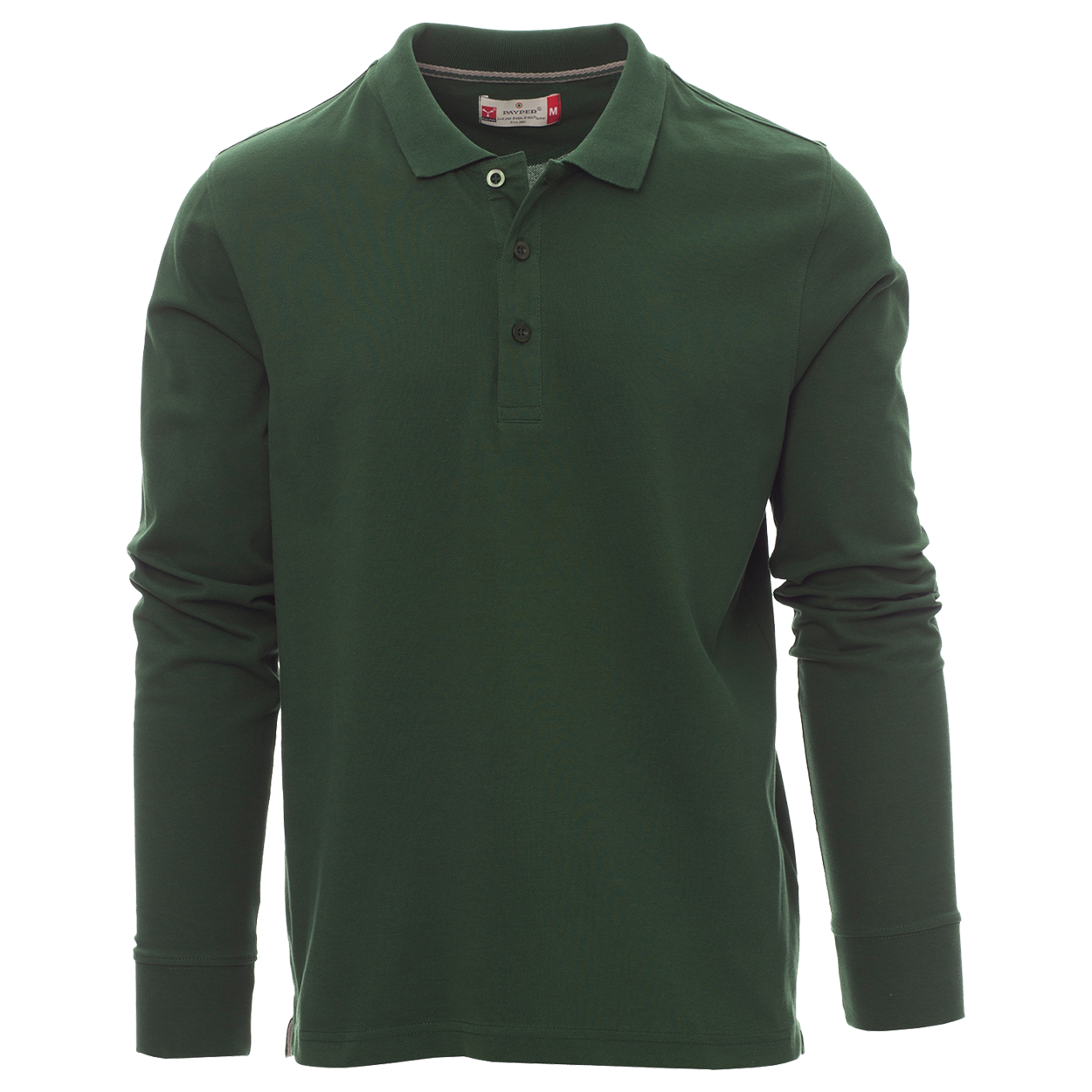 Bluză polo cu mânecă lungă PAYPER FLORENCE VERDE — stenso.ro Bluză polo cu mânecă lungă PAYPER FLORENCE VERDE