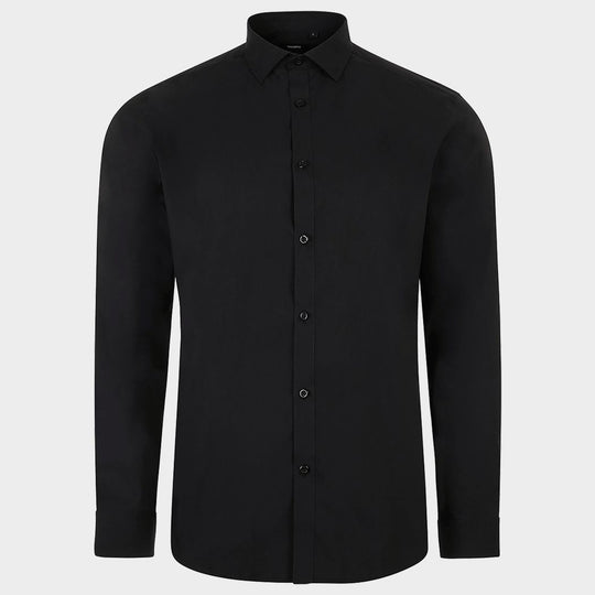Мъжка риза VELILLA BLACK - 1 — stenso.ro Мъжка риза VELILLA BLACK - 1