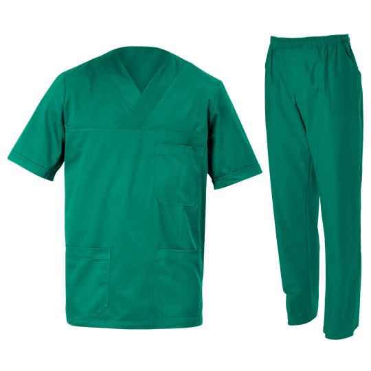Tunică medicală cu pantaloni M3 VERDE - 1 — stenso.ro Tunică medicală cu pantaloni M3 VERDE - 1