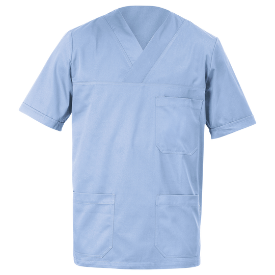 Мъжка медицинска туника SIMONE LIGHT BLUE — stenso.ro Мъжка медицинска туника SIMONE LIGHT BLUE