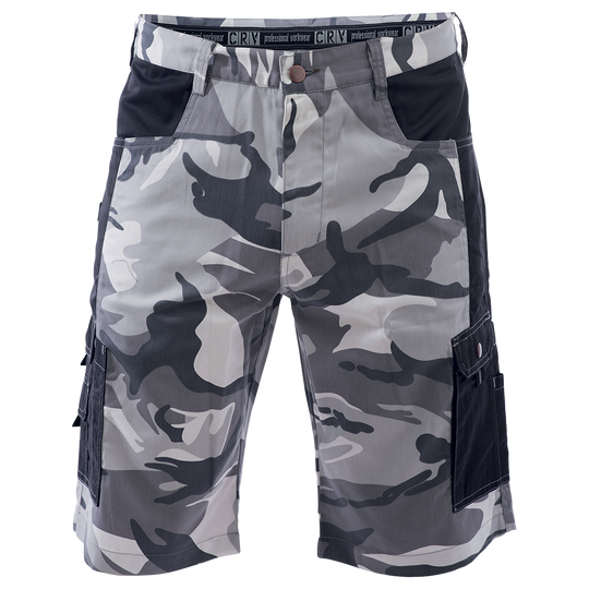 Men's shorts CRAMBE GREY CAMOUFLAGE — stenso.ro Men's shorts CRAMBE GREY CAMOUFLAGE