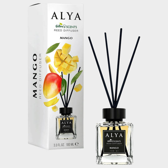 Difuzor cu bețișoare ALYA REED DIF Mango - 1 — stenso.ro Difuzor cu bețișoare ALYA REED DIF Mango - 1