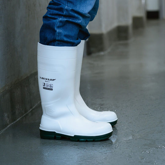 Ghete de protecție DUNLOP WORK-IT S4 SR FO LG ALB - 2 — stenso.ro Ghete de protecție DUNLOP WORK-IT S4 SR FO LG ALB - 2
