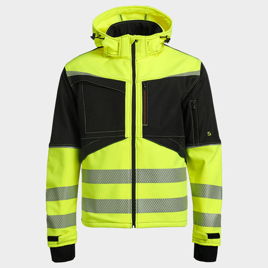 Jachetă softshell PRISMA 2.0 HV YELLOW/BLACK - 1 — stenso.ro Jachetă softshell PRISMA 2.0 HV YELLOW/BLACK - 1