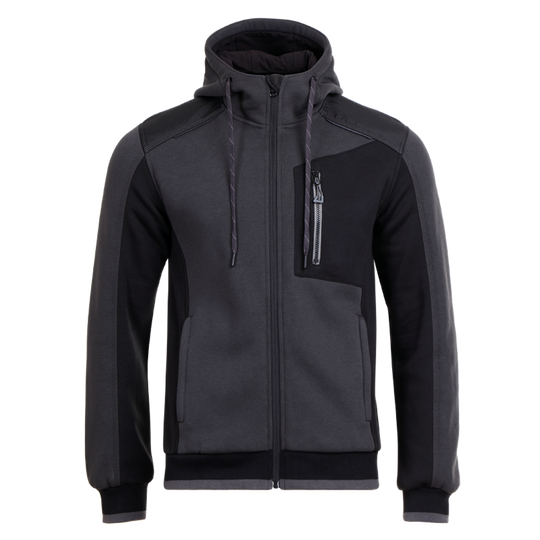 Ζακέτα φούτερ REVOLT GREY/BLACK - 1 — stenso.ro Ζακέτα φούτερ REVOLT GREY/BLACK - 1