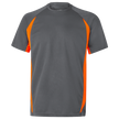 Tricou VELILLA GRI/PORTOCALIU - 1 — stenso.ro Tricou VELILLA GRI/PORTOCALIU - 1