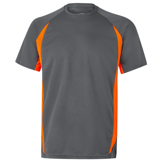 Tricou VELILLA GRI/PORTOCALIU - 1 — stenso.ro Tricou VELILLA GRI/PORTOCALIU - 1