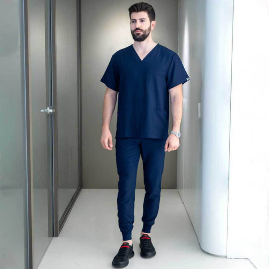 Pantaloni NOBBY ALBASTRU MARIN - 2 — stenso.ro Pantaloni NOBBY ALBASTRU MARIN - 2