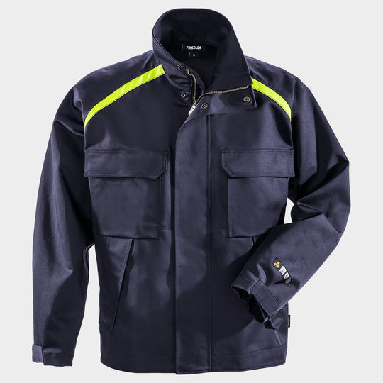 Welding work jacket FRISTADS FLAME WELDING DARK BLUE - 1 — stenso.ro Welding work jacket FRISTADS FLAME WELDING DARK BLUE - 1