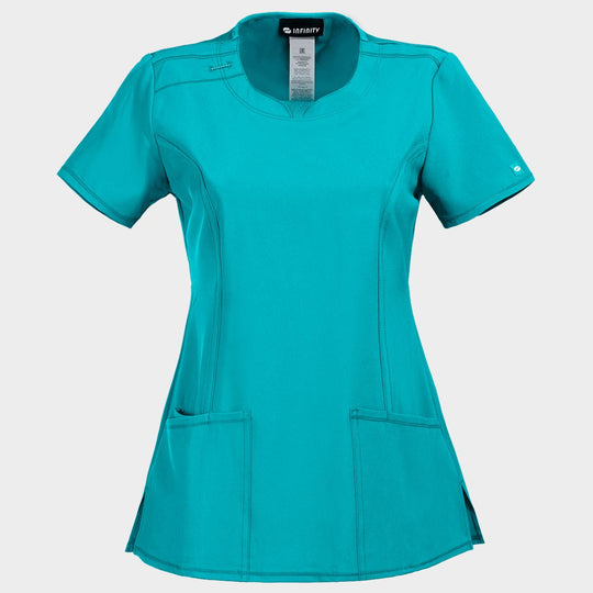 Women's medical tunic CHEROKEE ROUD LIGHT PETROL CKE2624A - 1 — stenso.ro Women's medical tunic CHEROKEE ROUD LIGHT PETROL CKE2624A - 1