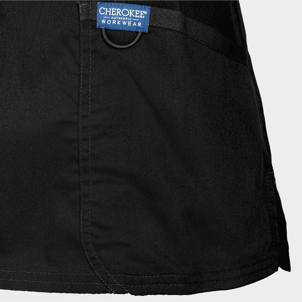 Tunică medicală de damă CHEROKEE WRAP NEGRU WWE610 - 5 — stenso.ro Tunică medicală de damă CHEROKEE WRAP NEGRU WWE610 - 5