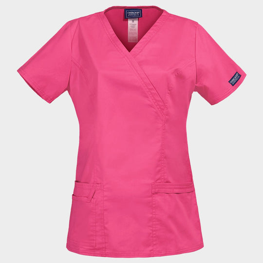 Tunică medicală pentru femei CHEROKEE WRAP ROZ WWE4728 - 1 — stenso.ro Tunică medicală pentru femei CHEROKEE WRAP ROZ WWE4728 - 1
