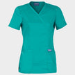 Women's medical tunic CHEROKEE WRAP TEAL BLUE WWE610 - 1 — stenso.ro Women's medical tunic CHEROKEE WRAP TEAL BLUE WWE610 - 1