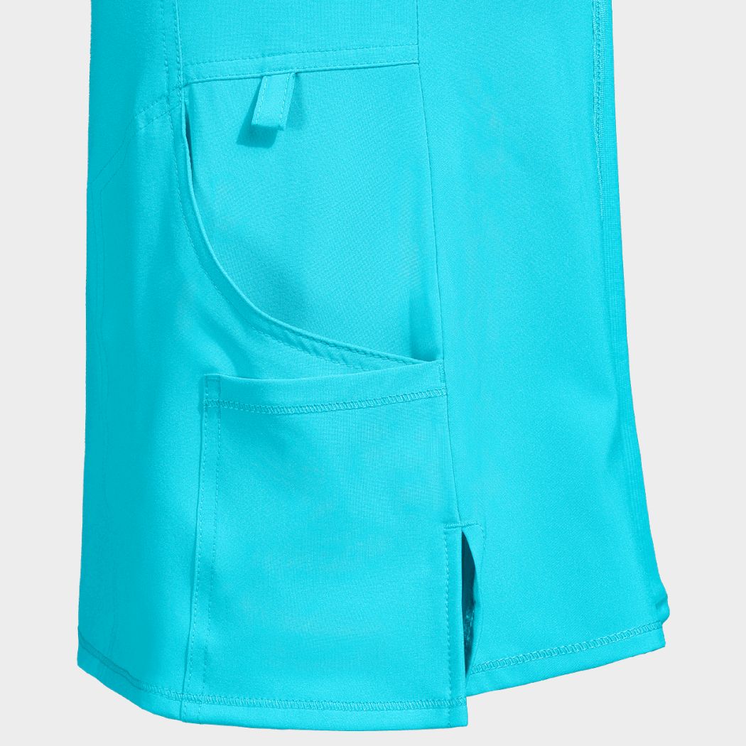 Women's medical tunic CHEROKEE WRAP TURQUOISE CKE2625A - 6 — stenso.ro Women's medical tunic CHEROKEE WRAP TURQUOISE CKE2625A - 6