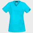 Women's medical tunic CHEROKEE WRAP TURQUOISE WWE4728 - 1 — stenso.ro Women's medical tunic CHEROKEE WRAP TURQUOISE WWE4728 - 1