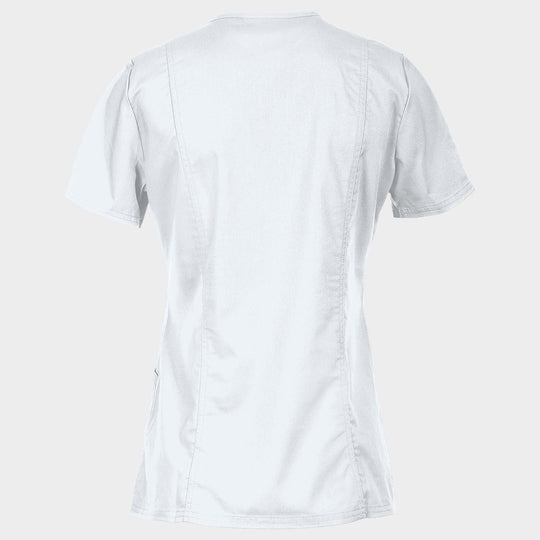 Tunică medicală de damă CHEROKEE WRAP ALB WWE610 - 2 — stenso.ro Tunică medicală de damă CHEROKEE WRAP ALB WWE610 - 2