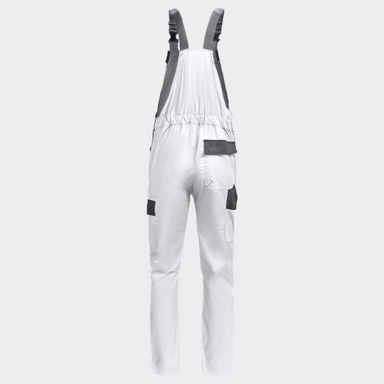 Work bib pants EOS STRETCH WHITE/GREY - 2 — stenso.ro Work bib pants EOS STRETCH WHITE/GREY - 2