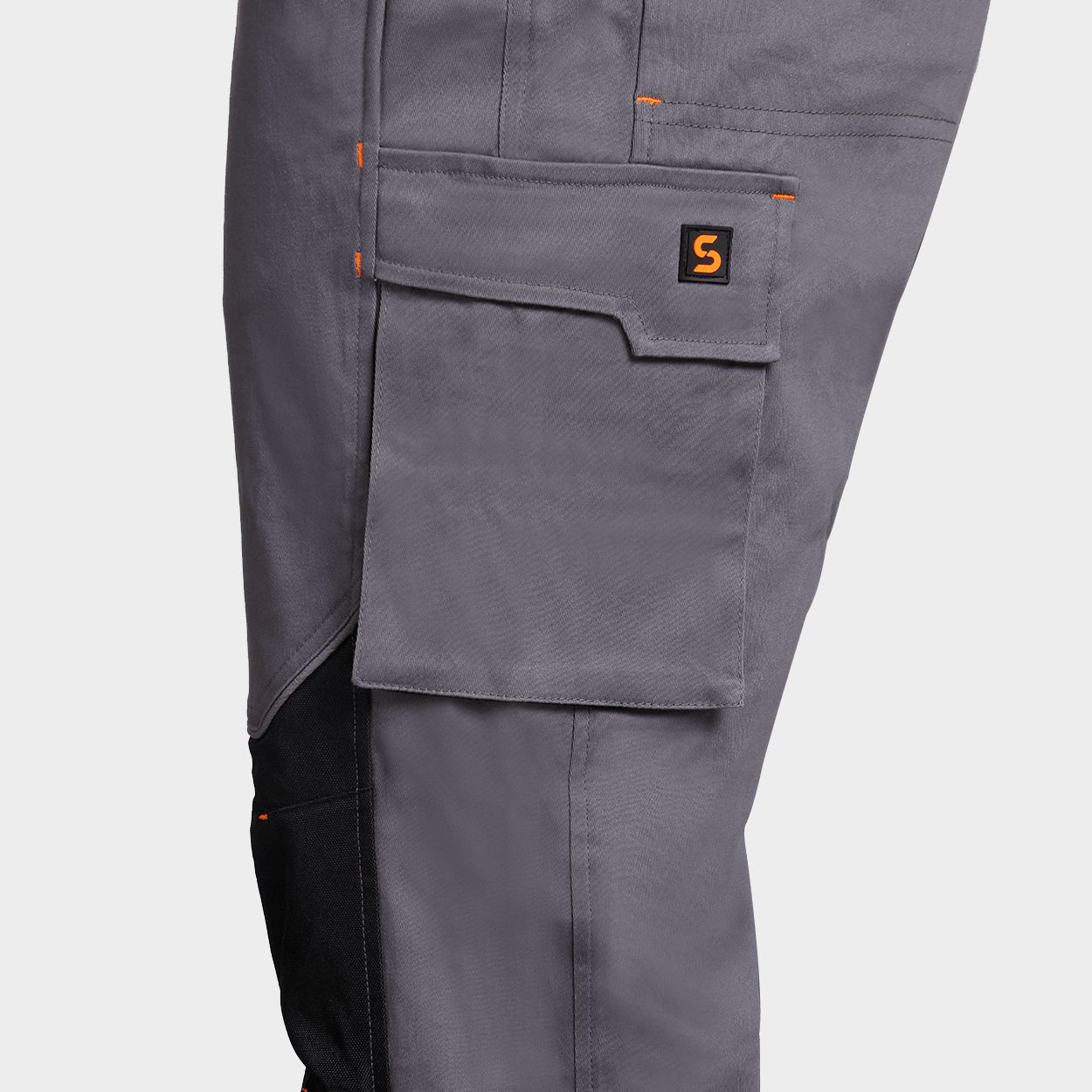 Work bib pants MELBOURNE STRETCH GREY/BLACK - 6 — stenso.ro Work bib pants MELBOURNE STRETCH GREY/BLACK - 6