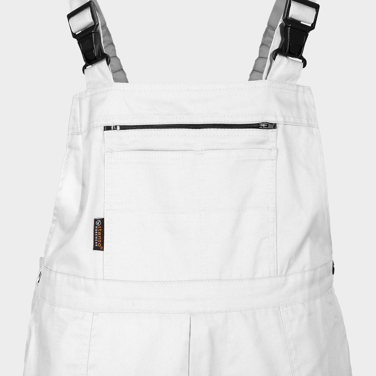 Pantaloni de salopete PLUTONN T/C ALB - 6 — stenso.ro Pantaloni de salopete PLUTONN T/C ALB - 6