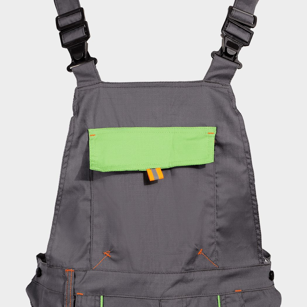 Работен полугащеризон PRISMA LIGHT STRETCH GREY/GREEN - 6 — stenso.ro Работен полугащеризон PRISMA LIGHT STRETCH GREY/GREEN - 6