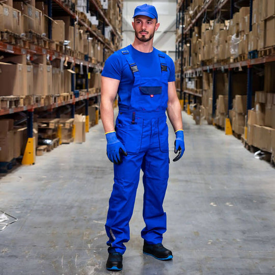 Work bib pants PRISMA LIGHT STRETCH ROYAL BLUE/NAVY - 2 — stenso.ro Work bib pants PRISMA LIGHT STRETCH ROYAL BLUE/NAVY - 2