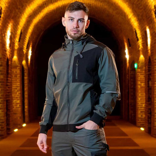 Jachetă de lucru REVOLT LIGHT STRETCH GREEN - 2 — stenso.ro Jachetă de lucru REVOLT LIGHT STRETCH GREEN - 2