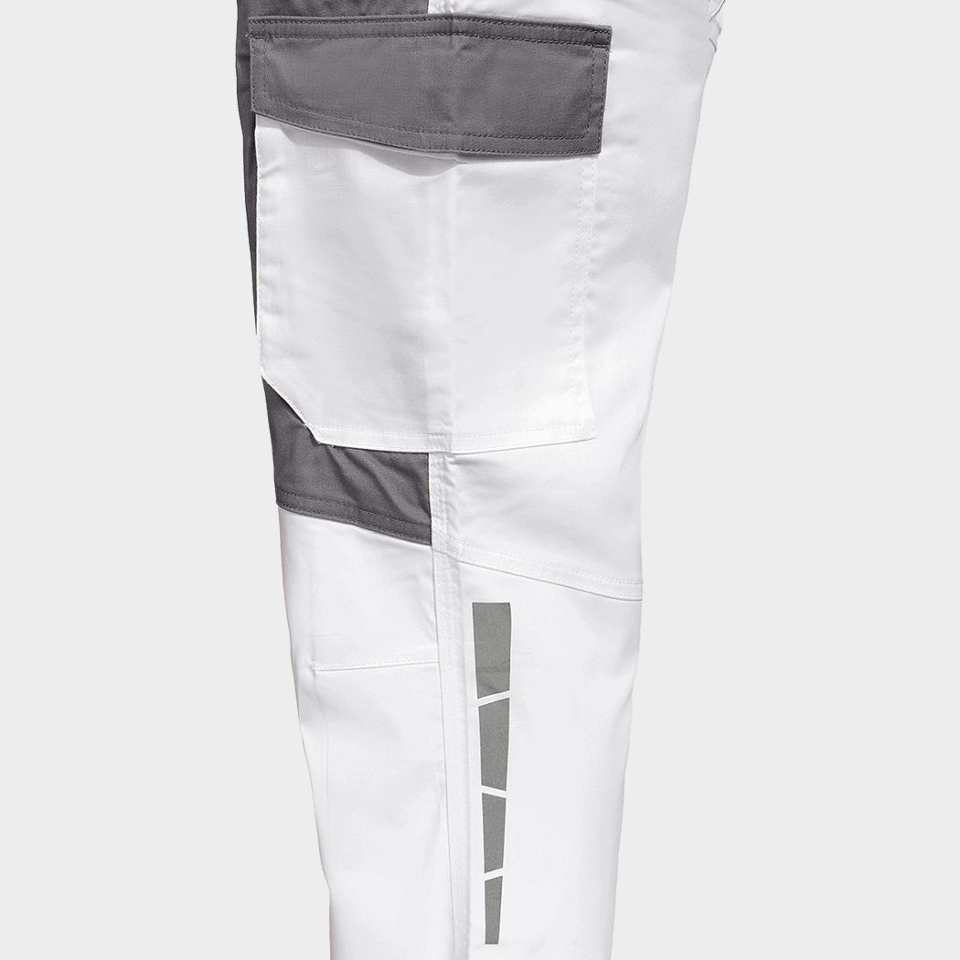 Work trousers EOS STRETCH WHITE/GREY - 7 — stenso.ro Work trousers EOS STRETCH WHITE/GREY - 7