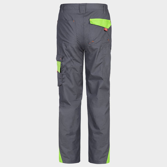Pantaloni de lucru PRISMA LIGHT STRETCH GRI/VERDE - 2 — stenso.ro Pantaloni de lucru PRISMA LIGHT STRETCH GRI/VERDE - 2