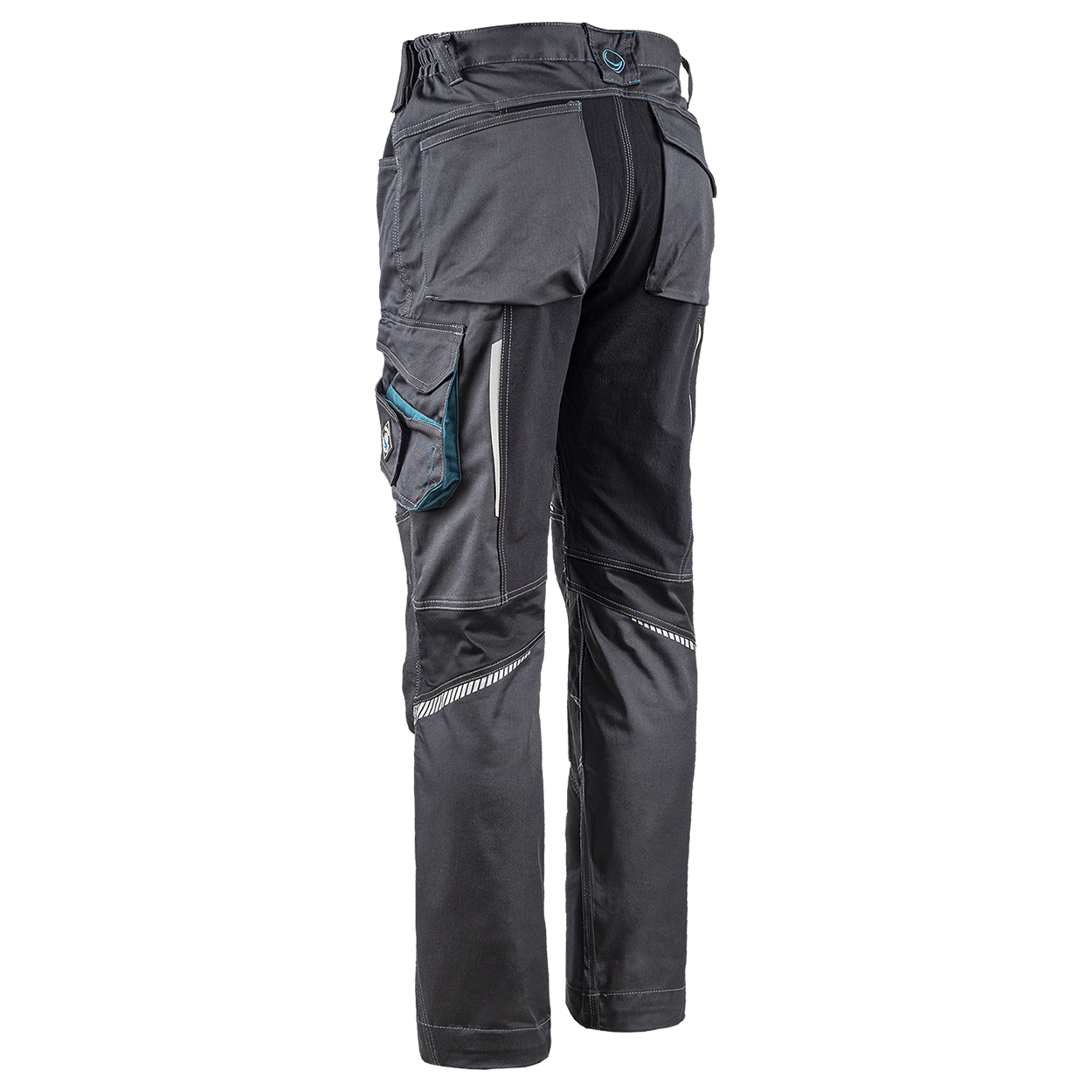 Pantaloni de lucru REVOLT 4STRETCH GREY/BLACK/PETROL - 7 — stenso.ro Pantaloni de lucru REVOLT 4STRETCH GREY/BLACK/PETROL - 7