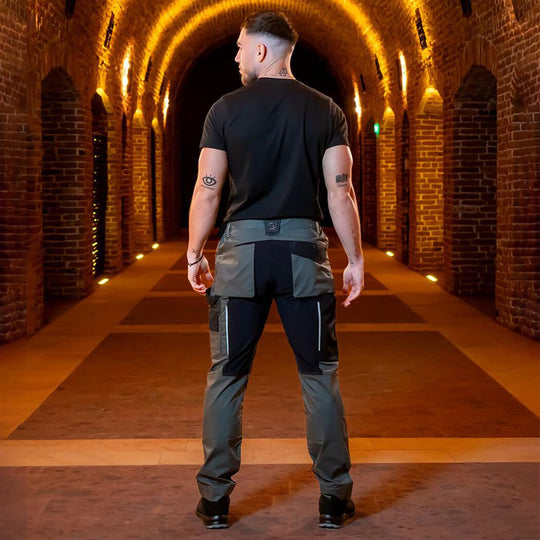 Pantaloni de lucru REVOLT LIGHT STRETCH GREEN - 2 — stenso.ro Pantaloni de lucru REVOLT LIGHT STRETCH GREEN - 2
