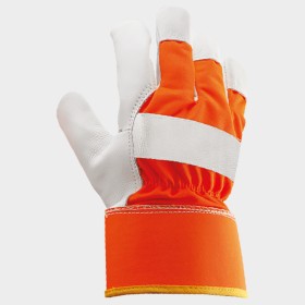 CURLEW HV ORANGE Leather and textile gloves 1