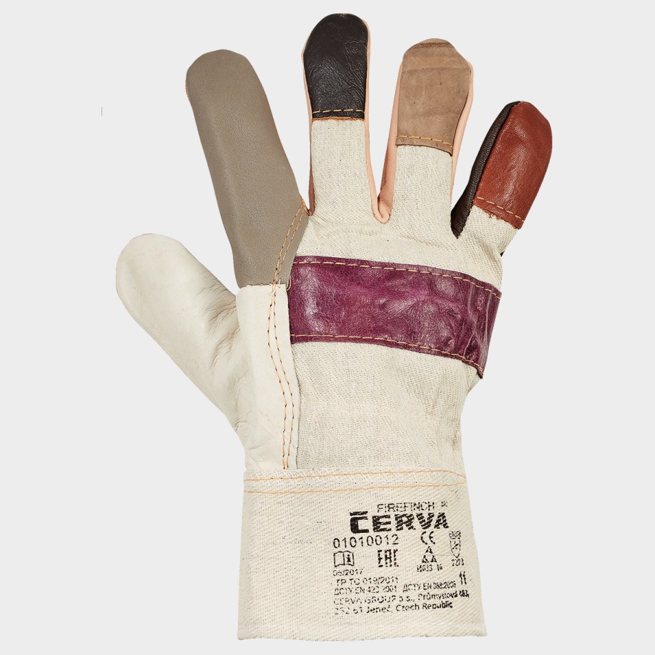 Mănuși din piele și material textil FIREFINCH