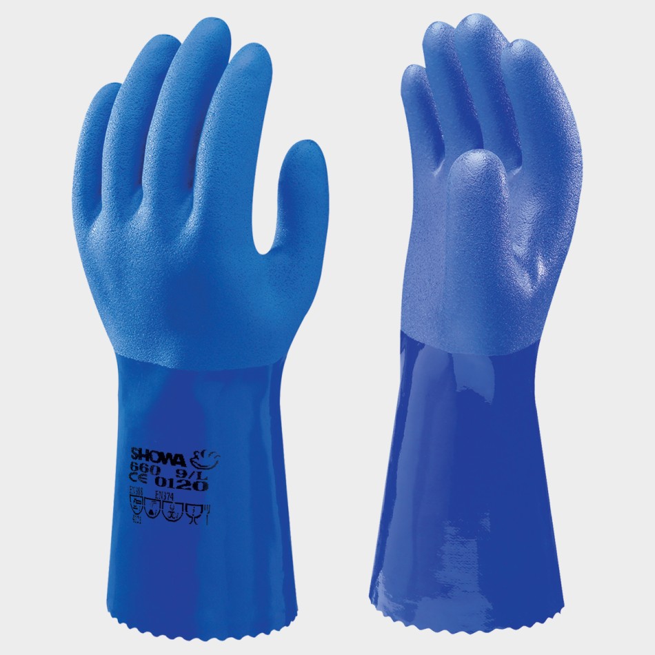 Mănuși - 30 cm SHOWA 660 PVC