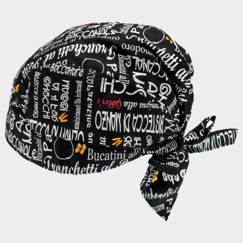 Bonetă de bucătar BLACK MENU